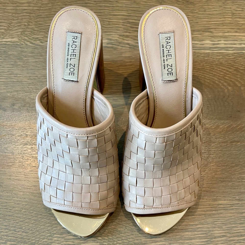 Rachel Zoe Giordana Woven Leather Mules